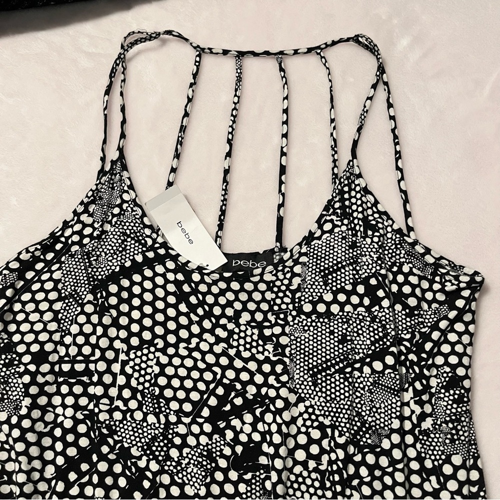 Bebe Drape-Skirt Tank Dress - Picture 7 of 11